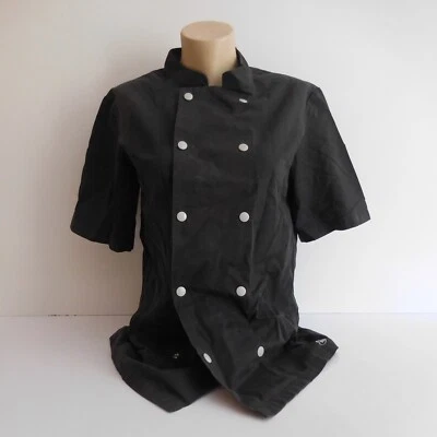 Chemise vêtement cuisine noir MOLINEL taille O made in Vietnam vintage N4296 - Photo 1/4
