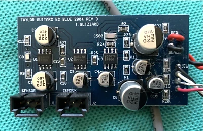 2004 Taylor Guitars ES Blue by T. Blizzard Pickup Expression System - Image 1 of 4