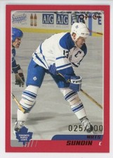 2003-04 O-Pee-Chee Red #140 Mats Sundin /100 kl
