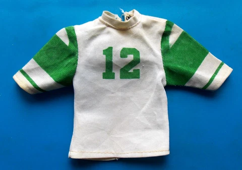 1970 JOE NAMATH 12" mego NY Jets figure -- FOOTBALL JERSEY #12 tb Cover