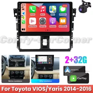 For Toyota VIOS Yaris 14-16 Android 13 Car Radio GPS Stereo Player CarPlay 2+32G - Bild 1 von 20