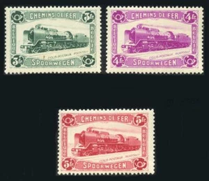 Belgium: 1934 Railway Post Locomotive Issue (Q181-Q183) Mint - CV $87.00 - Picture 1 of 1