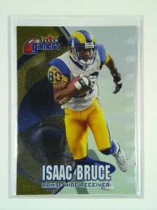 #44 Isaac Bruce - St. Louis Rams 2000 Fleer Gamers NFL Football - Foto 1 di 2