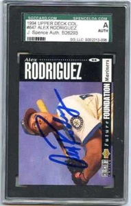 Alex Rodriguez 1994 Upper Deck #647 RC Autographed Signed Mariners CFS - Picture 1 of 1