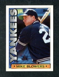 #23 Mike Blowers New York Yankees Third Base 1990 Topps TV Glossy Baseball Card - Picture 1 of 2