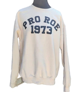 Pro Roe 1973 - Felpa Distressed Taglia M - Protesta Politico Democratica Varsity - Foto 1 di 6