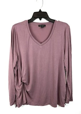 Top de mujer Tribal púrpura manga larga talla grande Foto 1 de 4