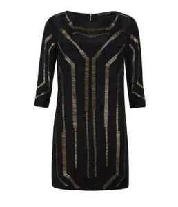 BNWT £250 All Saints Quake Sequin/Embellished/Beaded Dress UK Size 10 - Picture 1 of 1