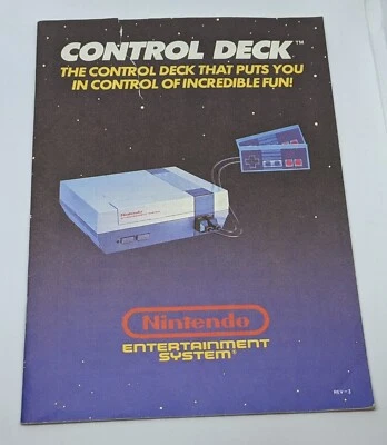[REV-3] Nintendo Entertainment System Control Deck Instructional Booklet ONLY - Image 1 of 2