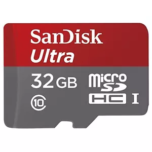 SanDisk Ultra 32GB UHS-I/Class 10 Micro SDHC Memory Card Up to 48MB/s With Ad... - Picture 1 of 8
