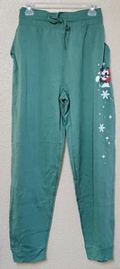 Disney Mickey Mouse Women's Green Pants Sweatpants Joggers Size XXL BRAND NEW - Picture 1 of 4