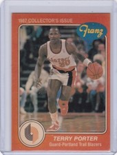 1987 Franz Bread Basketball Card #11 Terry Porter Portland Trail Blazers