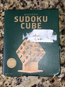 New Wooden Sudoku Cube with Display Stand Sealed in Plastic - Picture 1 of 6