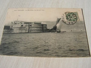 carte postale  toulon  83   vers 1900 grosse tour mourillon          serie ra - Imagen 1 de 2