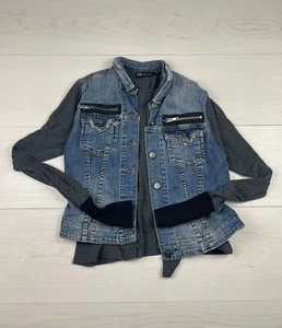 john eshaya Denim Jacket Petite Small  - Picture 1 of 8