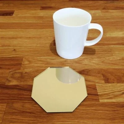 Ottagono Sottobicchiere Set - Specchio - Immagine 1 di 4