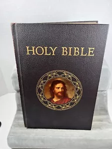 The Holy Bible Catholic Action Edition Illustrated 1953 Good Will Publishing HC - Picture 1 of 18