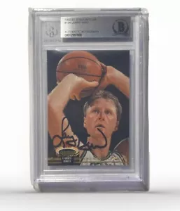 Larry Bird Signed 1992 Topps Stadium Club #194 Card Boston Celtics HOF BGS AUTO - Picture 1 of 2