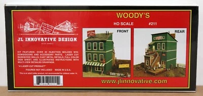 JL Innovative Designs 211 HO Woody's Tavern laser Cut  Craftsman kit NIB  - Image 1 of 2
