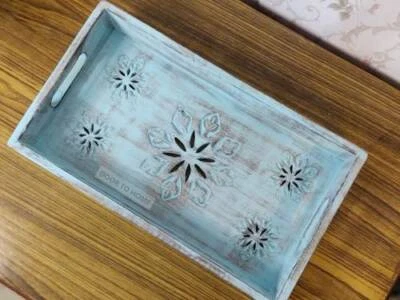 Elegant Wooden Serving Tray Mango Wood Tray Multipurpose Tray  - Image 1 of 4