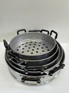 Thai Traditional Crocodile Brand Aluminum Chines Steamed Layer Added 24 - 60 cm - Picture 1 of 96