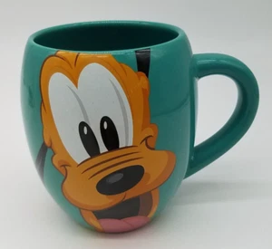 DISNEY Pluto Mug Green Barrel Coffee Woof Authentic Disney Parks - Picture 1 of 7