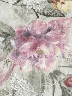 2 almohadas vintage Croscill King simuladas florales rosa malva verde terciopelo usadas en excelente estado Foto 1 de 4