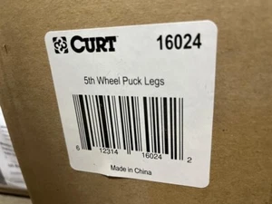 Curt #16024 5th Wheel Puck Legs system 5th wheel Legs 30,000 lbs Hitch Required - Foto 1 di 3