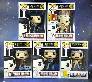 Freddie Mercury Funko POP Vaulted Rare Lot FYE Diamond Live Aid King Wembley New - Picture 1 of 22