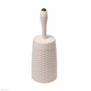 Addis Faux Rattan Round Toilet Brush With Internal Detergent Injection System - Picture 1 of 4