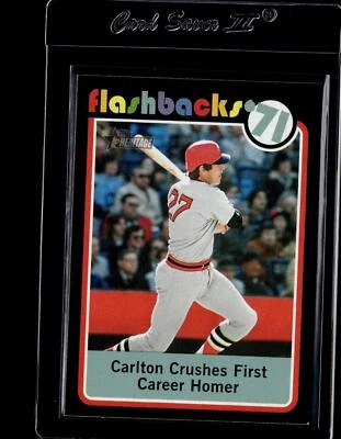 2020 Topps Heritage Flashbacks '71 #BF-9 Carlton Crushes First Career Homer - Image 1 of 2