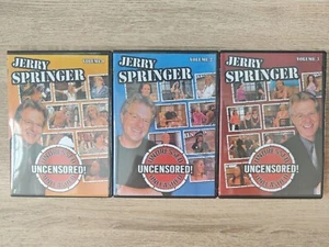 Jerry Springer Vol. 1 2 3 - Undressed, Unleashed, Uncensored - DVD Collection - Picture 1 of 3
