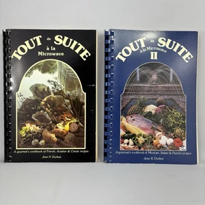 Tout De Suite Microwave Cookbooks Vol I & II French Creole Mexican Italian Vtg - Picture 1 of 11