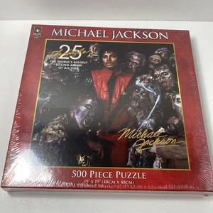 RARE Michael Jackson 25th Thriller 500 Pieces Puzzle New Sealed Collectible - Picture 1 of 6