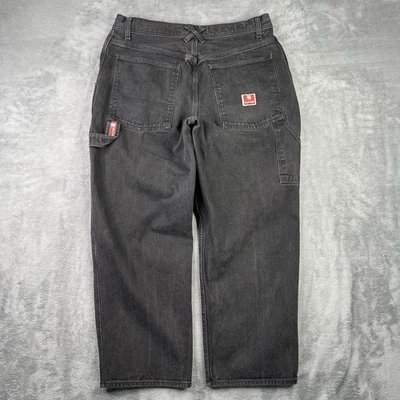 Pantalones de mezclilla vintage Hilfiger etiqueta roja para hombre 36x30 holgados carpintero patinador desgastados Y2K Foto 1 de 4