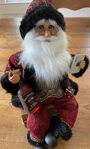 VINTAGE Karen Didion Jack Daniels Santa Claus Christmas w/ tags 12" - Picture 1 of 11