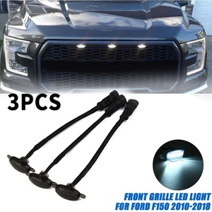 Enhance the Look of your For Ford F150 Raptor with LED Grill Lights Smoke Lens - Picture 1 of 12