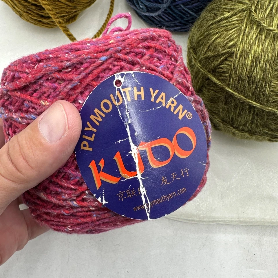 Silk Blend Yarn Cotton Mixed Ball Hank Lot of 4 Malabrigo Kudo - Image 1 of 4
