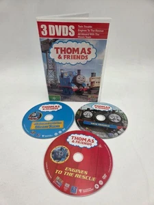 Thomas & Friends 3 DVDs Set ~ Twin Trouble + Engines to the Rescue + All Aboard - Picture 1 of 2