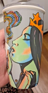 Starbucks Siren Mermaid Tumbler Travel Coffee Mug 12 oz 25th Anniversary 2016 - Picture 1 of 4