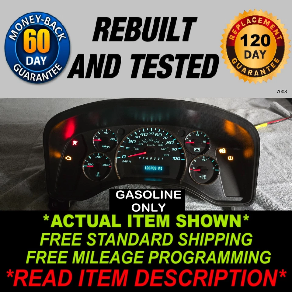 Chevy Express GMC Savana Gauge Cluster 2008-2010 Foto 1 de 4