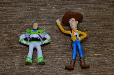 Миниатюрные фигурки Disney Toy Story Woody Buzz Lightyear 4 дюйма Pixar - Изображение 1 из 4