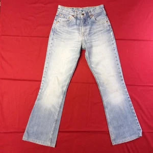 LEVI'S 525 26X34 FONDO LARGO JEANS BOOTCUT DENIM PANTALONI ORIGINAL RIVETED GIRL - Picture 1 of 15