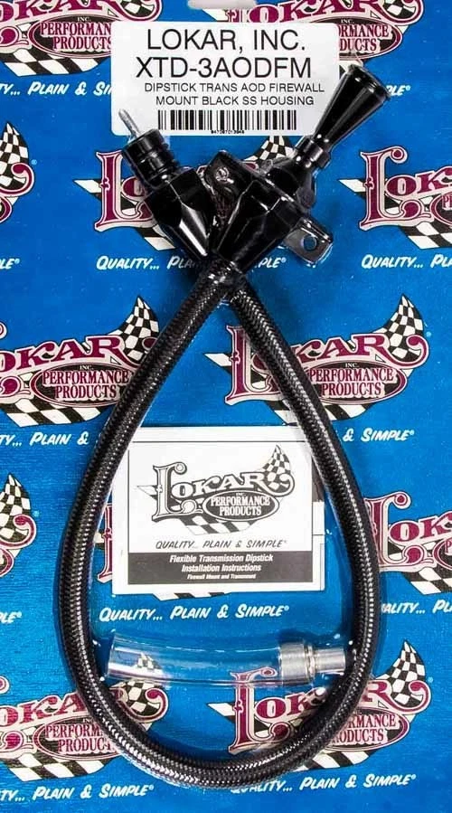 LOKAR Black Dipstick Ford AOD Trans Firewall Mount XTD-3AODFM Foto 1 de 1