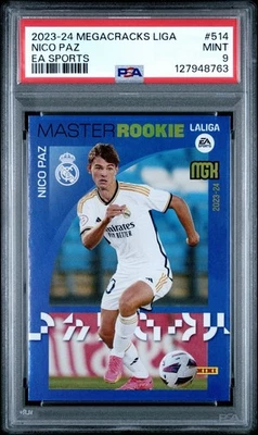 2023-24 Panini Megacracks La Liga EA Sports #514 Nico Paz PSA 9 - Imagem 1 de 2