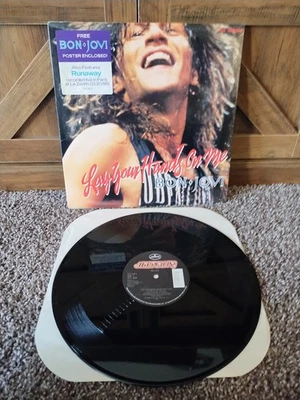 BON JOVI LAY YOUR HANDS ON ME/Runaway 12 INCH SINGLE - Image 1 of 4
