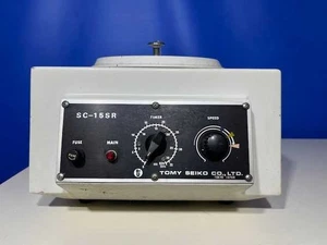 Equipo de laboratorio centrífuga de baja velocidad de sobremesa TOMY SC-15SR Japón usado probado - Imagen 1 de 3