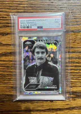 2024 Topps Chrome Sapphire F1 #189 NIGEL MANSELL Black & White /20 Legends - Image 1 of 2