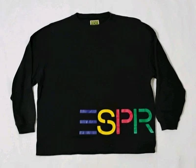 Sudadera negra vintage Esprit De Corp deletreada talla grande  Foto 1 de 4