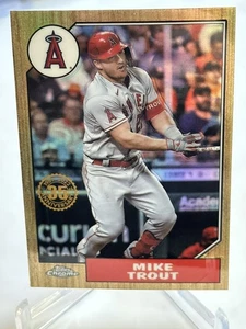 2022 Topps Chrome Mike Trout 35th Anniversary 87BC-1 - Picture 1 of 2